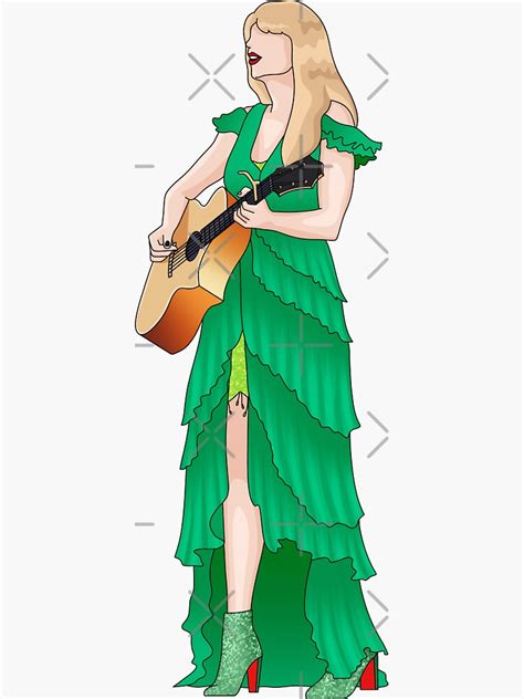 Taylor Swift Eras Tour Acoustic Sticker For Sale By Mkiewis Redbubble