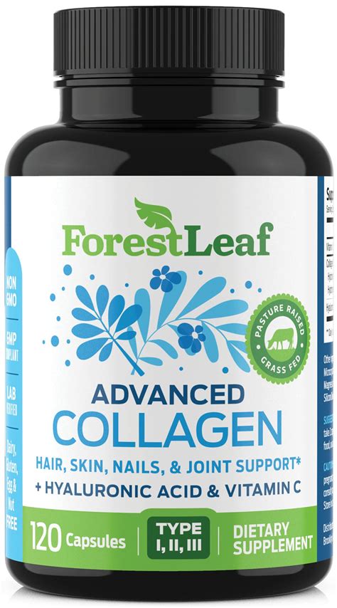 Buy Forest Leaf Collagen Pills With Hyaluronic Acid And Vitamin C Reduce Wrinkles Tighten