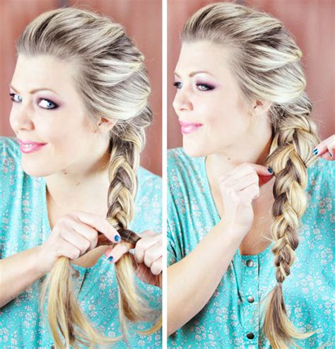 Picture Of Diy Elsa French Braid Hairstyle From Frozen 5