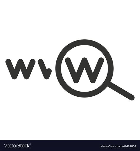 Magnifying glass search button icon bar Royalty Free Vector