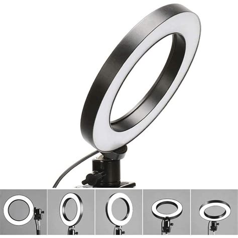 Luz E Iluminador Ring Light 6 Polegadas 36 Led Usb Led Misto Mesa