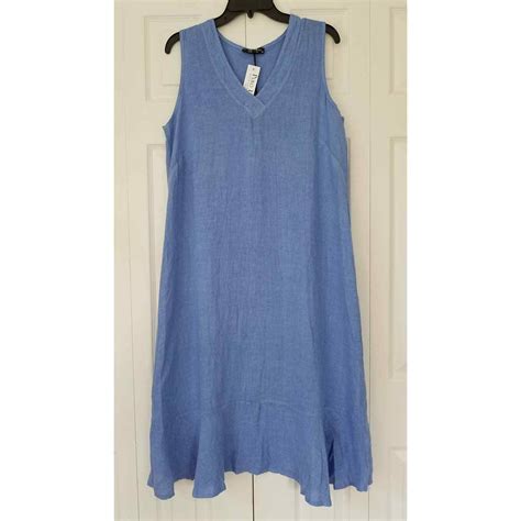 Comprar Francesca Bettini V Neck Sleeveless Midi Dress Ruffle Hem 100