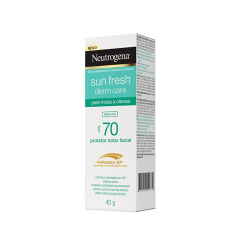 Protetor Solar Facial Neutrogena Sun Fresh Derm Care Sem Cor Fps G