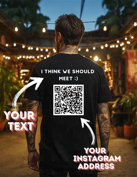 Special Qr Code T Shirt Qr Code Shirt Custom Qr Tee Unique Qr Code