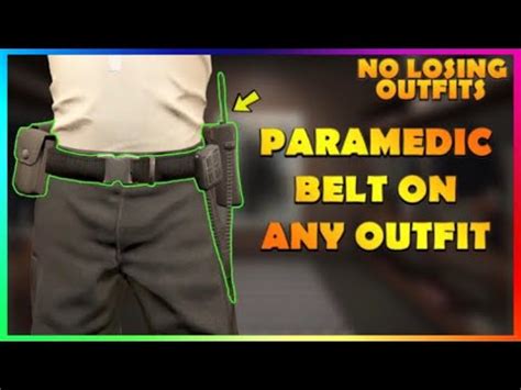 How To Get The Paramedic Belt On ANY Outfit No Transfer GTA Online