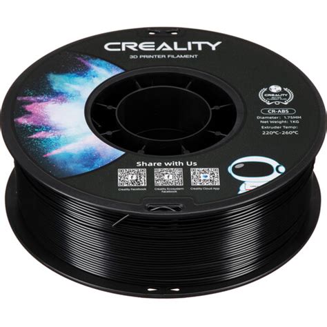 Creality Mm Cr Abs Filament Lb Black Cr Abs Black B H