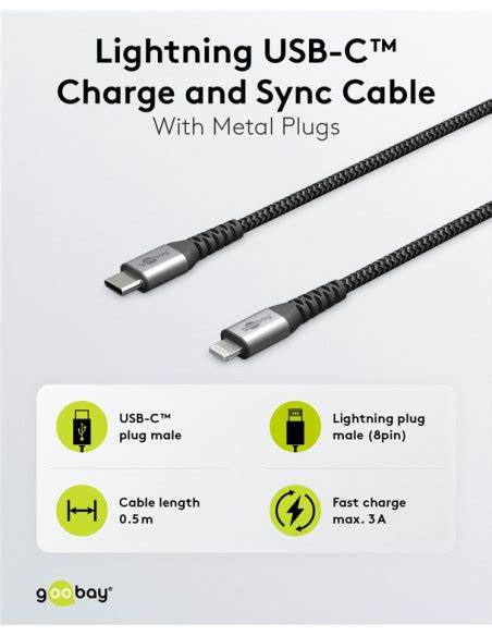 Całkowicie Metalowy Kabel Lightning Usb C™ Do ładowania I