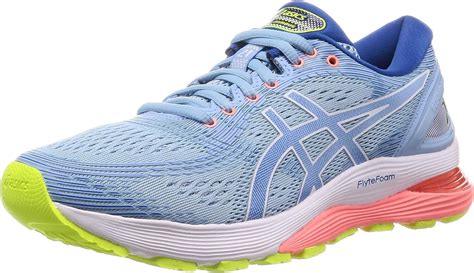 Asics Women S Gel Nimbus 21 Running Shoes Blue Blue Coast Skylight