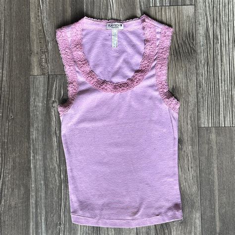 Authentic Playboy Baby Pink Tank Top With Bedazzled Depop