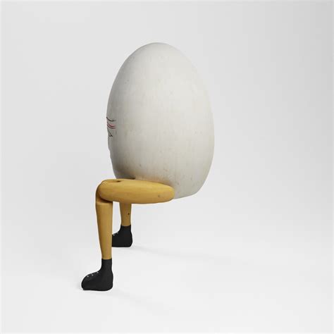 Sitting Wooden Figure Humpty Dumpty 3d Scan 3d Model Cgtrader