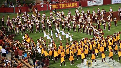 The USC TROJAN MARCHING BAND And USC SONG GIRLS TUSK YouTube