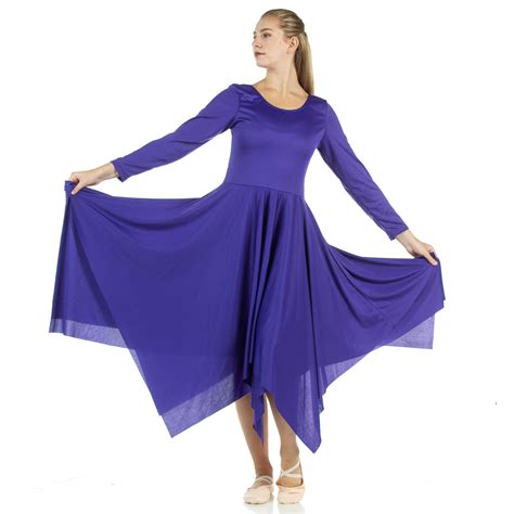 Worship Dancewear Dresses Long Sleeve Dresses Pentecostal Dance Dress