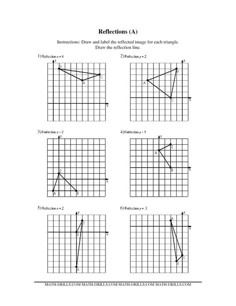 Translations And Rotations Worksheet