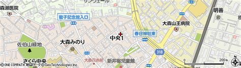 東京都大田区中央1丁目10 7の地図 住所一覧検索｜地図マピオン