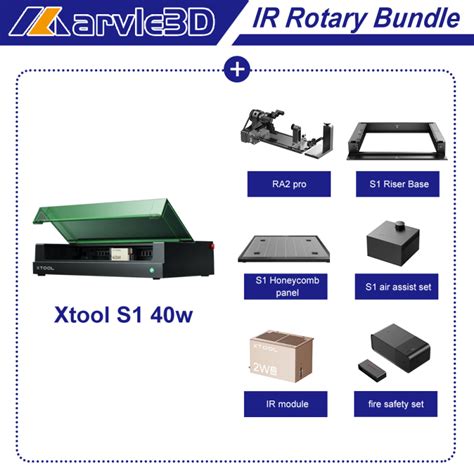 XTool S1 40W Blue 1064nm IR Laser Kit Enclosed Diode Laser Engraver