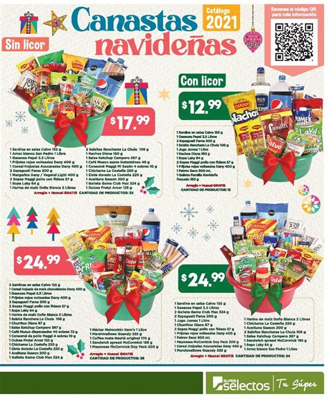 Oferta De Canastas Navide As En S Per Selectos Octubre Tuofertasv