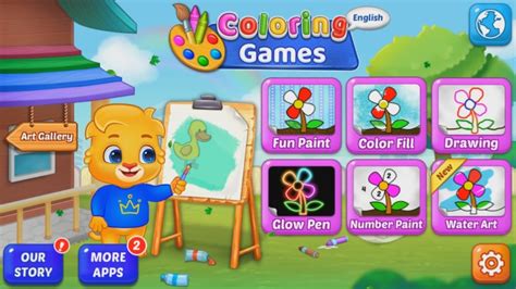 Coloring Games Coloring Book Painting Glow Draw Video 2 Youtube