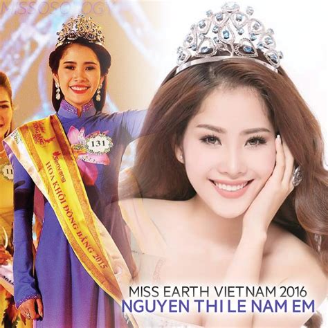 Nguyễn Thị Lệ Nam Em is Miss Earth Vietnam 2016 - Missosology