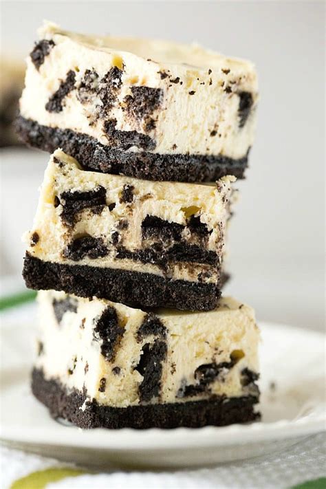 Oreo Cheesecake Bars Brown Eyed Baker