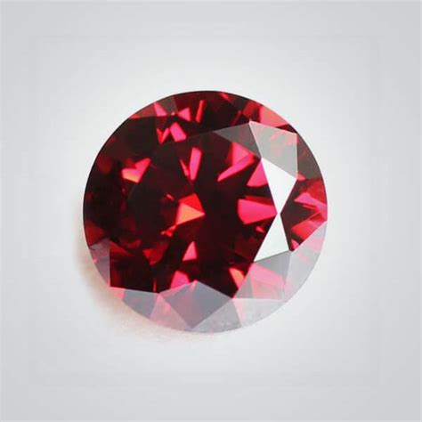 Buy Round Red Cubic Zirconia Online Round Red Cubic Zirconia Gemstone