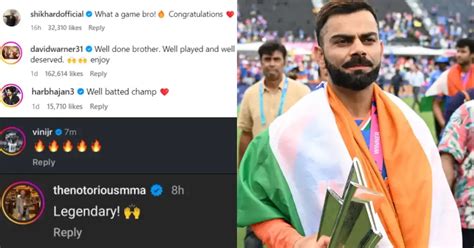 Virat Kohlis T20 World Cup 2024 Victory Post Becomes Most Liked