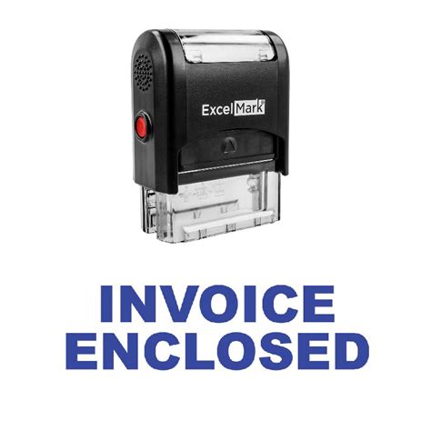 Invoice Enclosed Stamp Excelmark