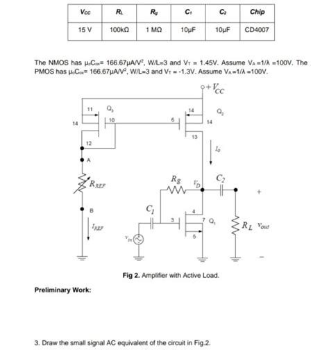 Solved Questiondraw The Small Signal Ac Equivalent Of The