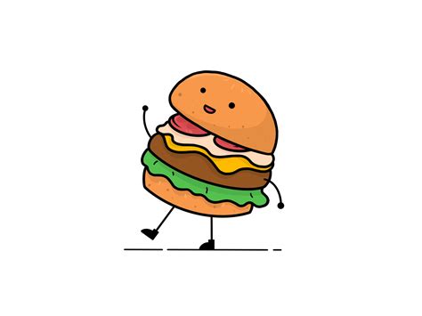 Happy Burger :) by Tarun O on Dribbble