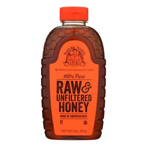 Nature Nate S 100 Pure Raw Unfiltered Honey Case Of 6 32 Oz 6