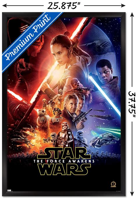 24x36 Star Wars The Force Awakens One Sheet Wall Poster 24 X 36