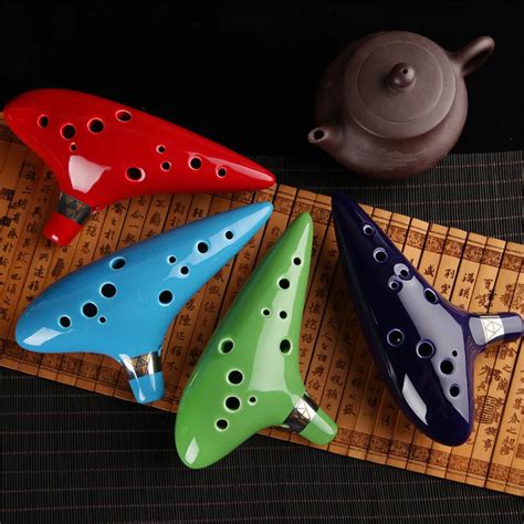 Legend of Zelda 12 Holes Ocarina Alto C key Flute Ocarina Handmade Ocarina Musical Instrument ...