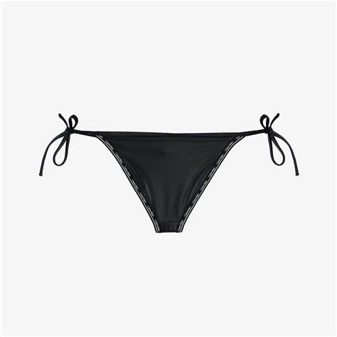 Calvin Klein String Side Tie Kadın Siyah Bikini Altı Kadin Mayo