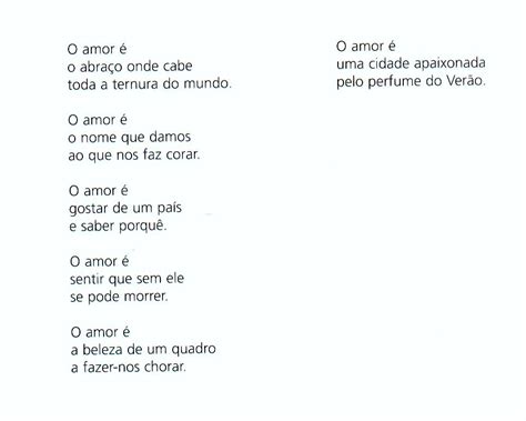 Poema O Que é O Amor - 5