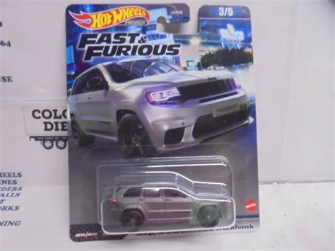 Hot Wheels Fast Furious Grey Jeep Grand Cherokee Track Hawk