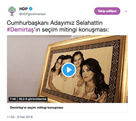 Hdp Nin Cumhurba Kan Aday Selahattin Demirta Sosyal Medya Zerinden