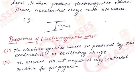 Class 12 ISC Physics Important Notes Chapter Electromagnetic Waves