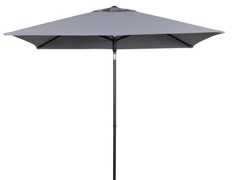 Mainstays X Rectangular Outdoor Market Patio Umbrella Gray