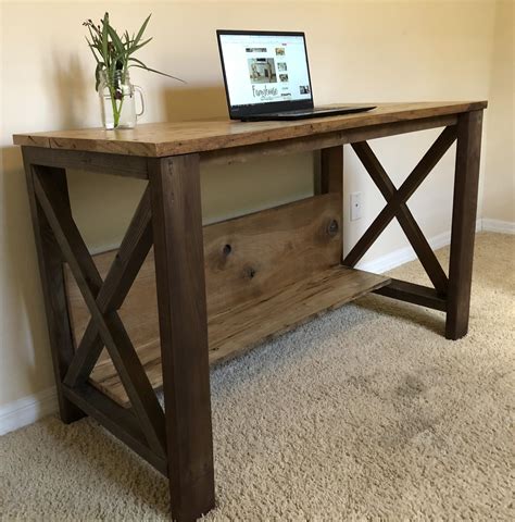 Farmhouse Desk With Wormy Chestnut Ana White