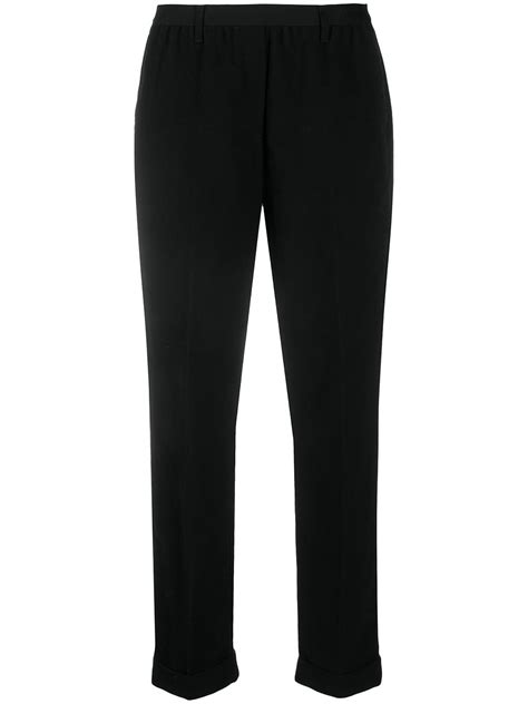 Maison Martin Margiela Pre Owned 2000s High Waist Tapered Trousers Black Farfetch