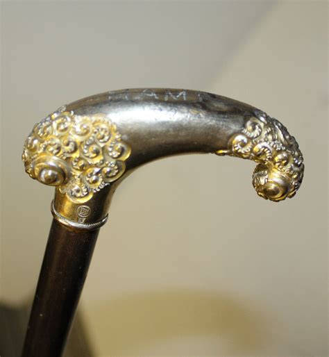 Bargain Johns Antiques Antique Gold Filled Handle Ladies Walking