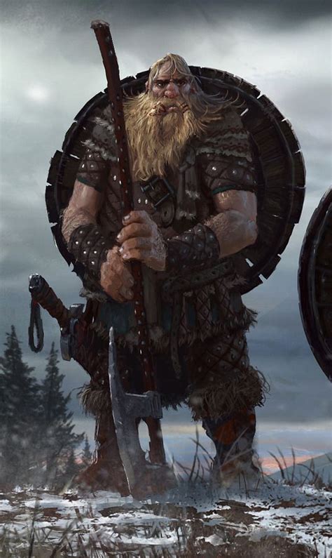 Thorin The Dwarf Barbarian Fantasy Artwork Concept Art Characters