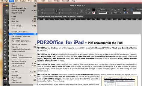 The Correct Way To Import And Convert PDF To InDesign