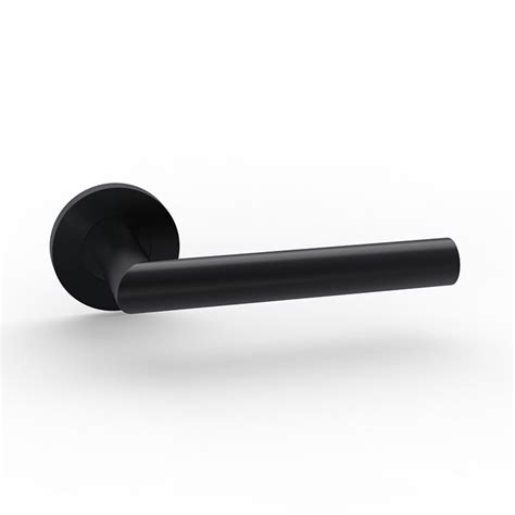 Modern Matte Black Door Handle Lever For Interior Use Ss Aisi304 Material