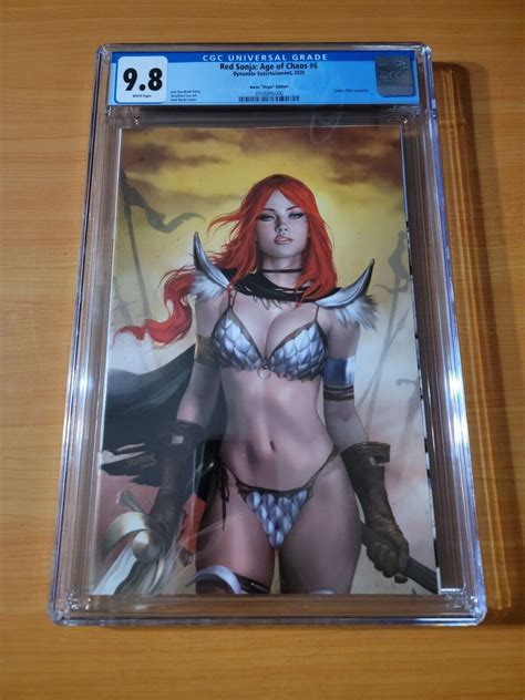 Red Sonja Age Of Chaos Josh Burns Virgin Variant Cgc