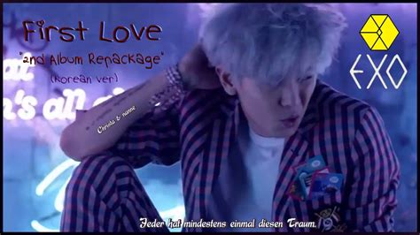 Exo First Love Korean Ver K Pop German Sub Nd Album