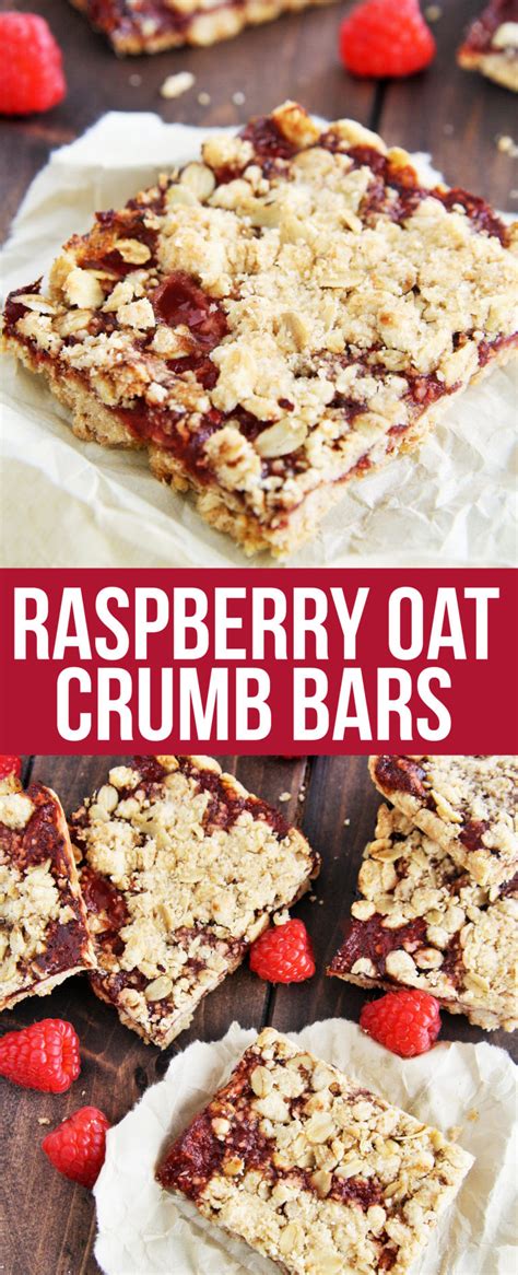 Raspberry Oat Crumb Bars The Tasty Bite