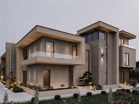 Modern exterior design, 3D modeling, 3D renderings, dimensional 2D ...