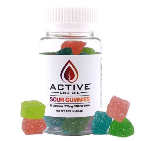 Active CBD - CBD Sour Gummies - The CBD Department