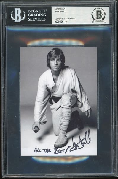 Lot Detail Star Wars Mark Hamill Signed Inscribed 4 X 5 5