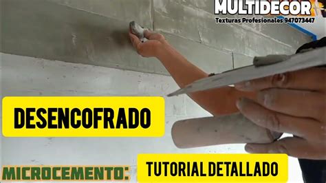 Como Aplicar Microcemento Desencofrado Entablillado Listones Tutorial